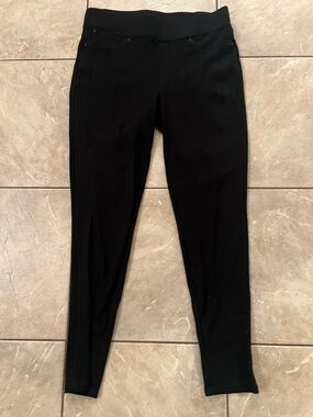 Sean John Black Leggings with Branded Satin Tag